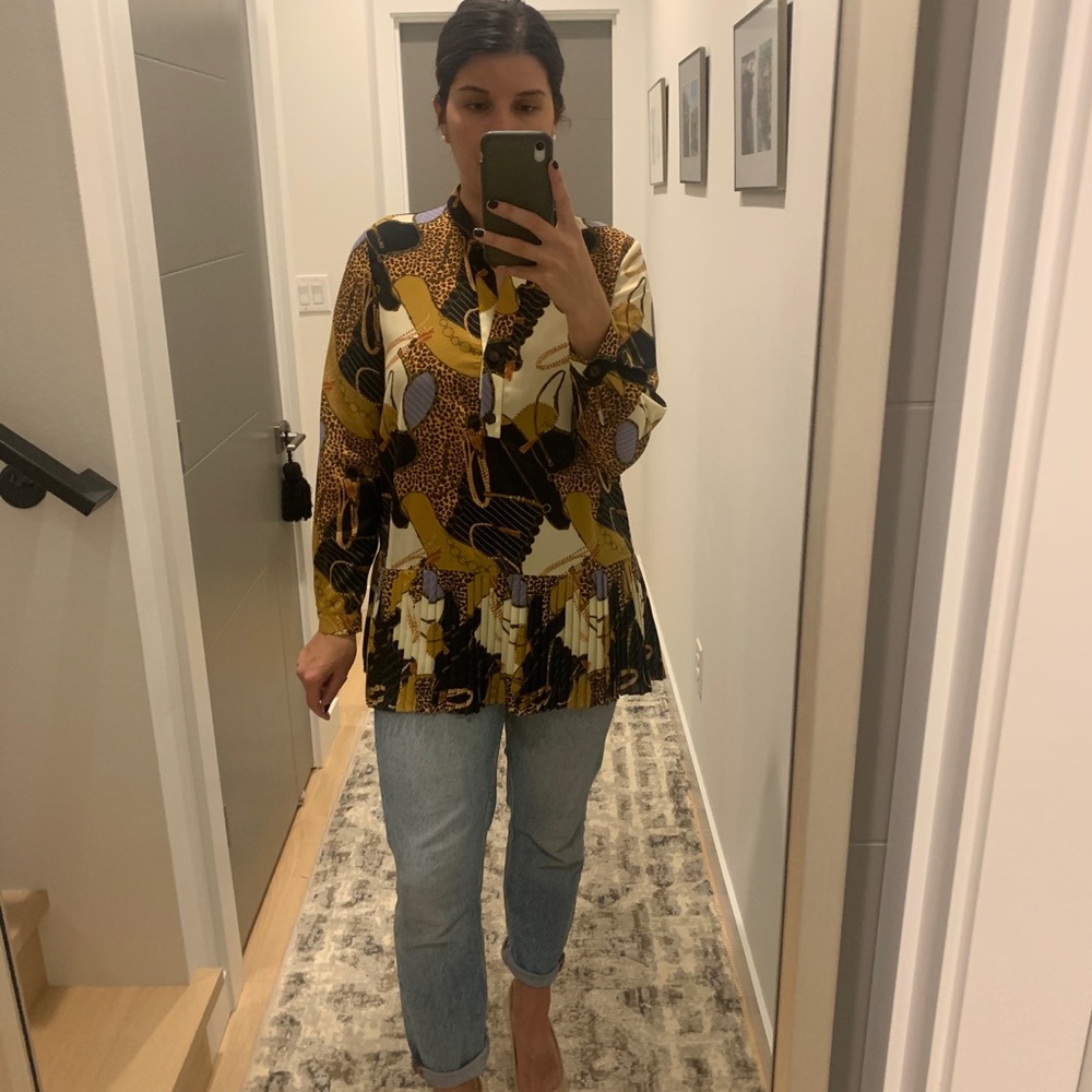 Printed Silk Blouse